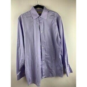 Michael Michael Kors Size Large 16 34/35 Mens Shirt Lavender Long Sleeve Button